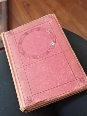 A Tale Of Two Cities Vintage Red Hardcover Book with Decorative Embossing